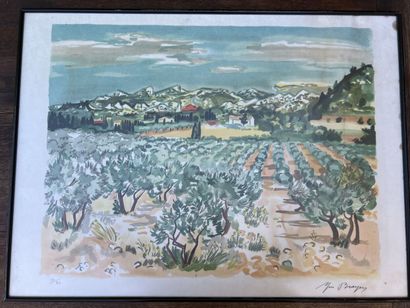 Yves Brayer (1907-1990)

Spring view

Lithograph...