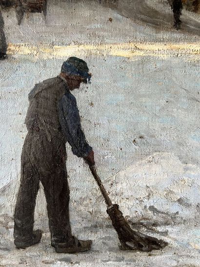 null Adrien DEMONT (1851-1928)

Douai sous la neige, 1876

Huile sur toile signée...