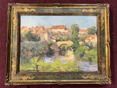 null Jules BENOIT LEVY (1866 -1952)

Village with bridge

33 x 24 cm

Oil on canvas

Signed...
