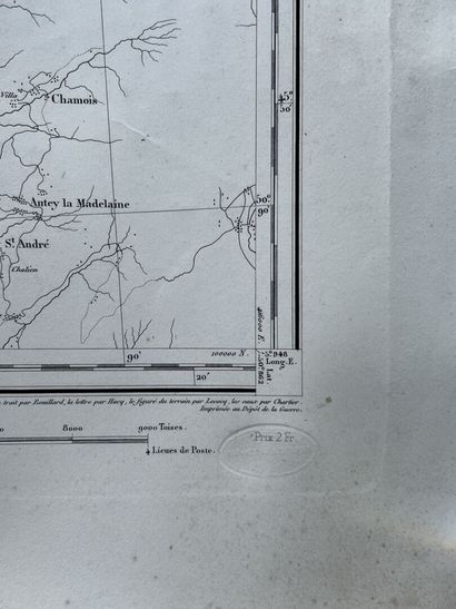 null Lot de quatre cartes topographiques début XXe siècle 

Cartes de Ferney, Annecy,...