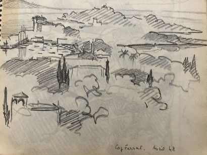 null Jean VINCENT DARASSE (1901-1983)

Lot de trois carnets de dessins et aquarelles...