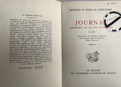 null Edmond and Jules de Goncourt 

22 volumes in paperback with filled cover under...