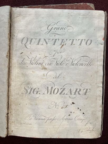 null CINQ PARTITIONS du XVIIIe siècle, Mozart et divers.

Nombreuses partitions de...