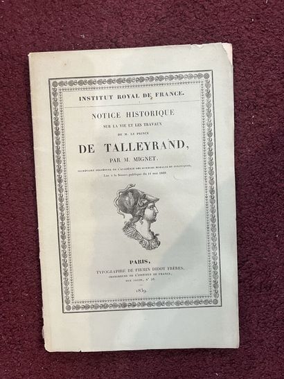 null École FRANÇAISE du XIXe siècle

Portrait de Talleyrand

Gravure. Notice historique...