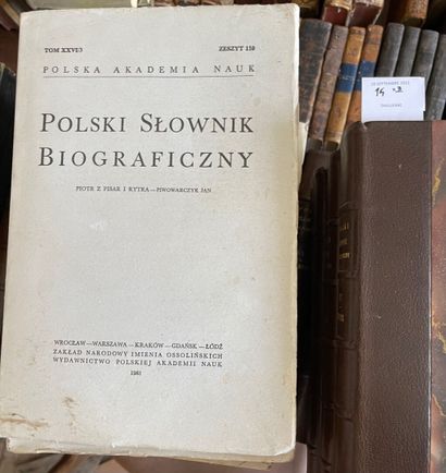 POLKA AKADEMIA NAUK. Polski Slownik Biograficzny. De 1948 à 1981. 