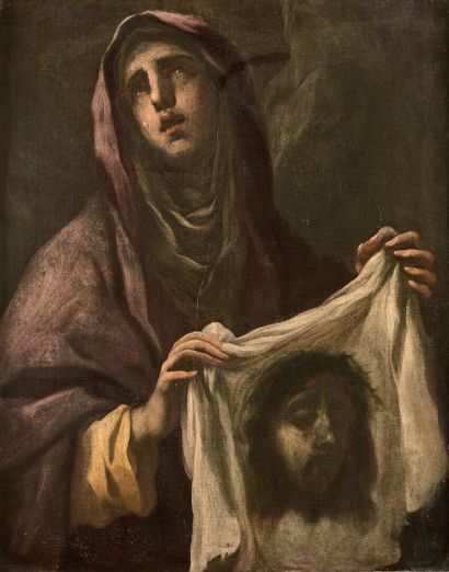 null Attribué à Luca GIORDANO (1632-1705)

Sainte Véronique

Toile.

Accidents et...