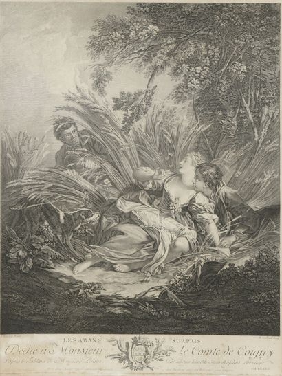 null D'après François BOUCHER (1703-1770), gravé par GAILLARD

Les amants surpris...