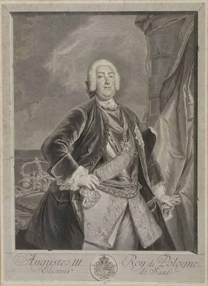D'après Louis de SYLVESTRE (1675-1760) 
Auguste...