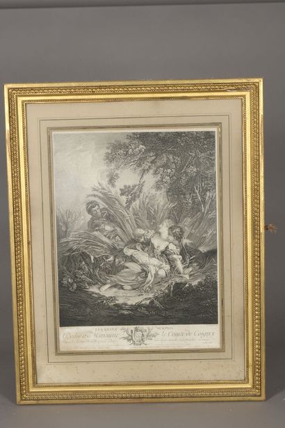null D'après François BOUCHER (1703-1770), gravé par GAILLARD

Les amants surpris...