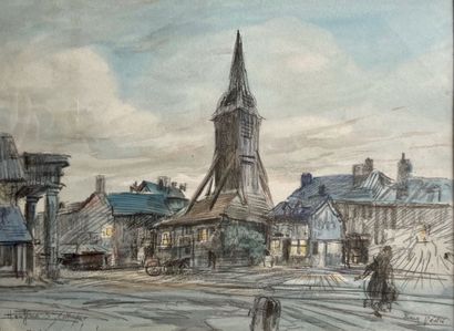 null Eugène Véder (1876-1936)

"Honfleur - Ste Catherine". 

Watercolor wash and...