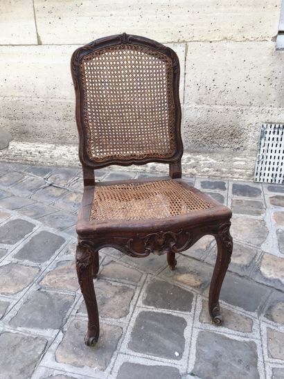 
Molded and carved wood chair from the Louis...