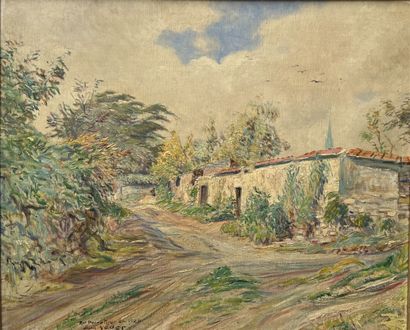 null Eugène Véder (1876-1936)

Châtillon, rue Perrotin en 1928

Huile sur panneau.

Signée,...