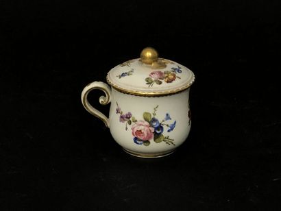 null Sèvres

Pot à jus couvert en porcelaine dure

A décor polychrome de bouquets...