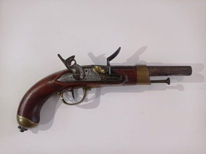 Pistolet d'arçon, modèle An XIII. Canon rond,...