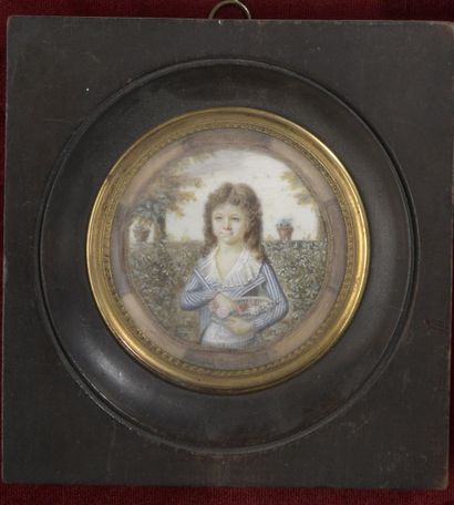 French school of the 19th century

Miniature...