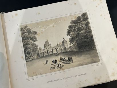 null [VALENÇAY]. View of the castle of Valençay. 

S. L., 1836. Album in-4°, percaline...
