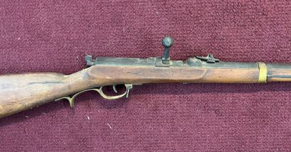 null Needlepoint rifle, model 1862, Dreyse system. Round barrel, with raises. Brass...