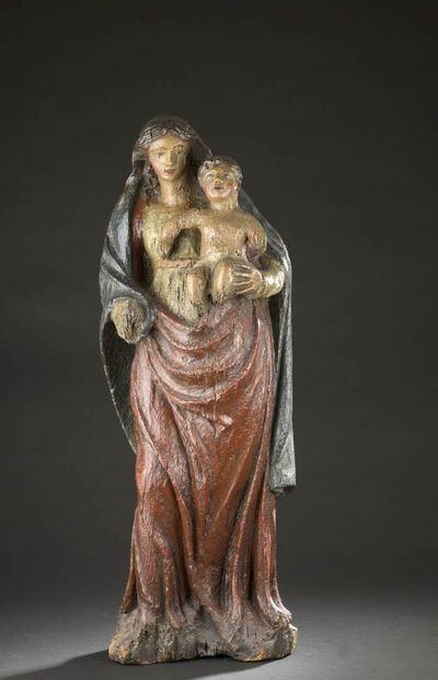 null FRANCE, XVIIIe siècle

Vierge à l'Enfant

Fort relief en bois polychromé.

Manques...