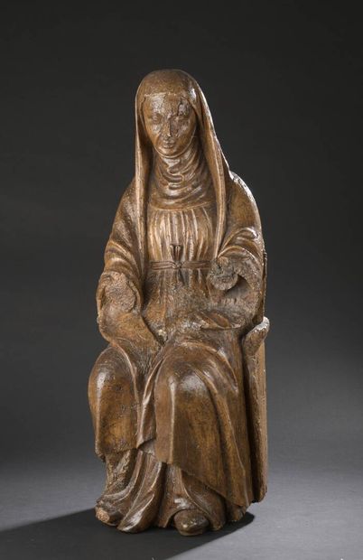 null SOUTHERN NETHERLANDS, ca. 1500

Saint Anne or the Virgin

Oak fort-relief, hollowed...