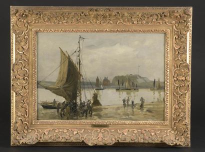 null FRANK BOGGS (1855-1826)

Vue d'un port

Toile signée en bas à gauche.

37 x...
