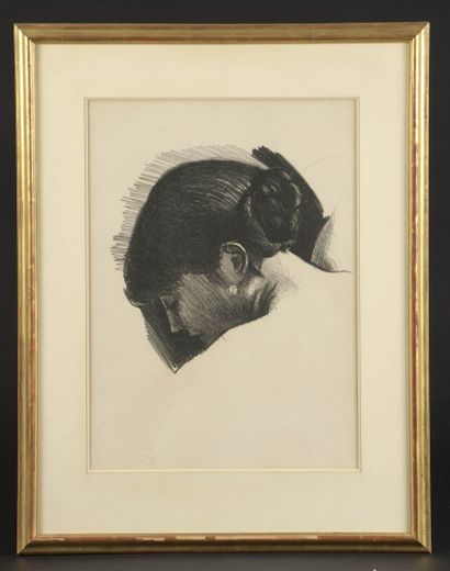 null André DERAIN (1880-1954)

Femme de profil

Épreuve sur papier signée et numérotée...