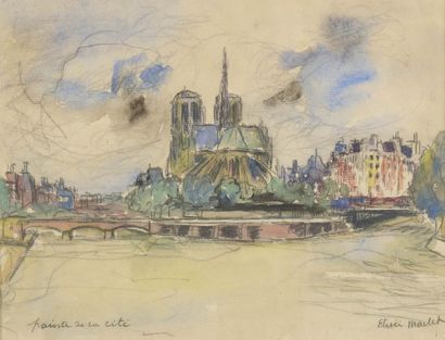 null Élisée MACLET (1881-1962)

Vue du chevet de Notre-Dame

Aquarelle.

22 x 28...