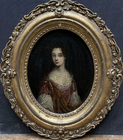 null École ANGLO-FLAMANDE, vers 1680

Portrait de dame en buste

Toile ovale marouflée...