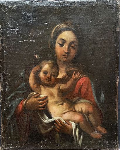 École ROMAINE vers 1700

Vierge à l'Enfant

Toile.

Restaurations...