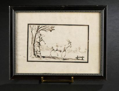 null École LORRAINE du XVIIe siècle

Paysages, personnages

Suite de sept dessins.

Plume...