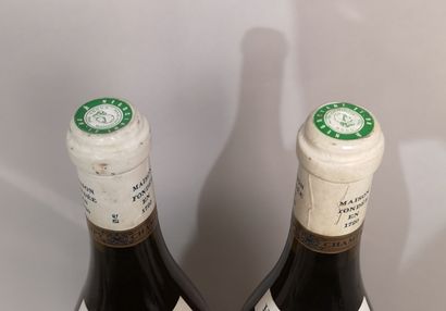 null 2 bouteilles MEURSAULT GENEVRIERES 1er cru "Cuvée Baudot" des HOSPICES DE BEAUNE...