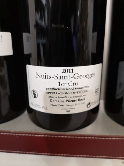 null 3 bouteilles NUITS St. GEORGES 1er cru - Domaine PRIEURE ROCH 2011