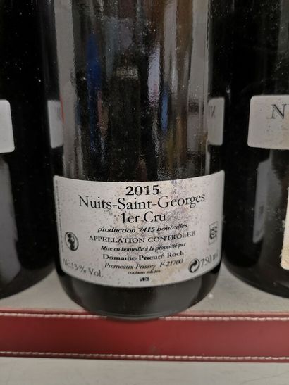 null 6 bouteilles NUITS SAINT GEORGES 1er Cru - PRIEURÉ ROCH 2015 1 étiquette et...