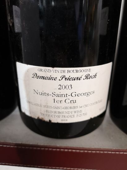 null 3 bouteilles NUITS St. GEORGES 1er cru Vieilles Vignes - Domaine PRIEURE ROCH...