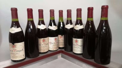 9 bouteilles CLOS de VOUGEOT grand cru -...