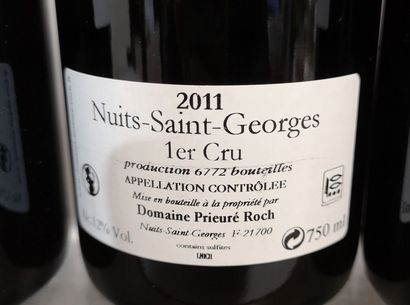 null 6 bouteilles NUITS St. GEORGES 1er cru - Domaine PRIEURE ROCH 2011