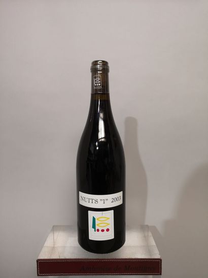 null 1 bottle NUITS St. GEORGES 1er cru "1" - Domaine PRIEURE ROCH 2003 Label slightly...