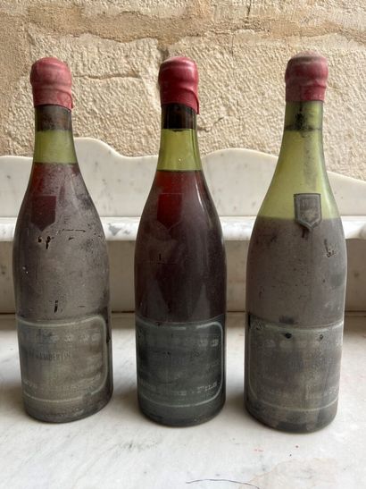 3 bouteilles CHAMBERTIN

1974, Camus Père...