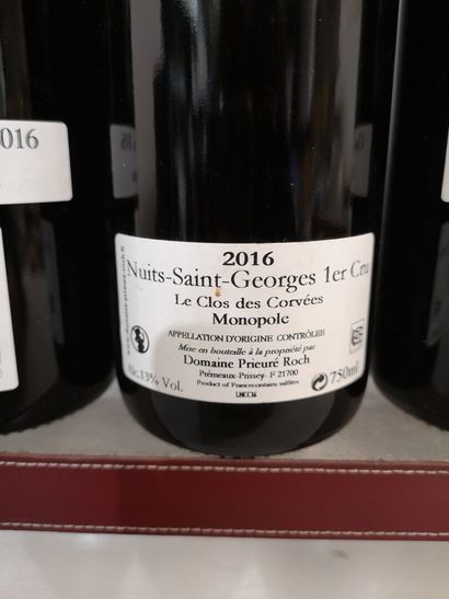 null 5 bottles NUITS St. GEORGES 1er cru "Clos des Corvées" Vieilles Vignes - Domaine...