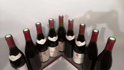 null 9 bouteilles CLOS de VOUGEOT grand cru - Alain HUDELOT NOELLAT 1986 Étiquettes...