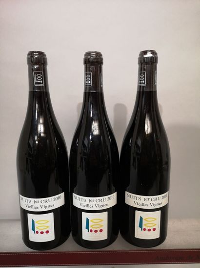 null 3 bouteilles NUITS St. GEORGES 1er cru Vieilles Vignes - Domaine PRIEURE ROCH...