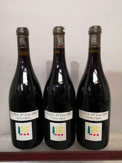 null 3 bottles NUITS St. GEORGES 1er cru Vieilles Vignes - Domaine PRIEURE ROCH ...