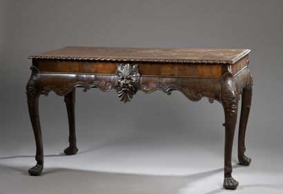 Mahogany console table, Irish work of the...