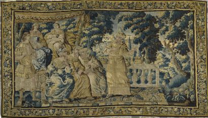 AUBUSSON, 17th century
Polychrome wool and...