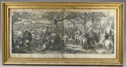 null D'après LE BRUN, gravé par AUDRAN, XVIIIe siècle
Scènes de la vie d'Alexandre
Suite...