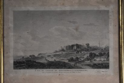 null D'après Louis Gabriel I MOREAU (1740-1806)

Vue du Château de Montmorency-Luxembourg

Gravure.

Piqûres.

31...