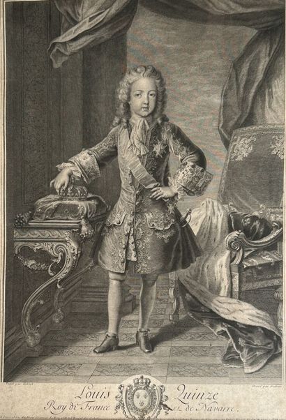 D'après Gobert gravé par Audran

Louis XV...