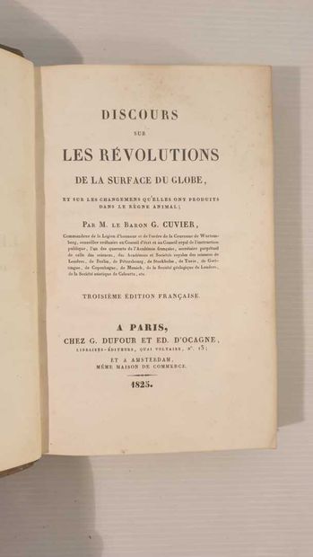 null CUVIER (Baron). Discourse on the revolutions of the surface of the globe and...