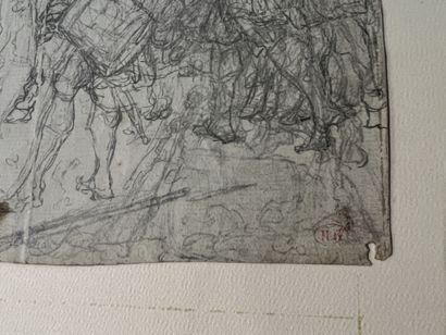 null French school of the 18th century

Scene of a military victory

Graphite, collection...