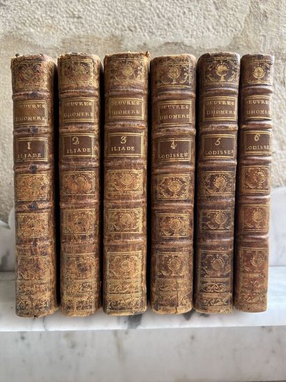 null Homère, Iliade et Odyssée

Paris, 1780

6 volumes in-8, plein veau de l'épo...