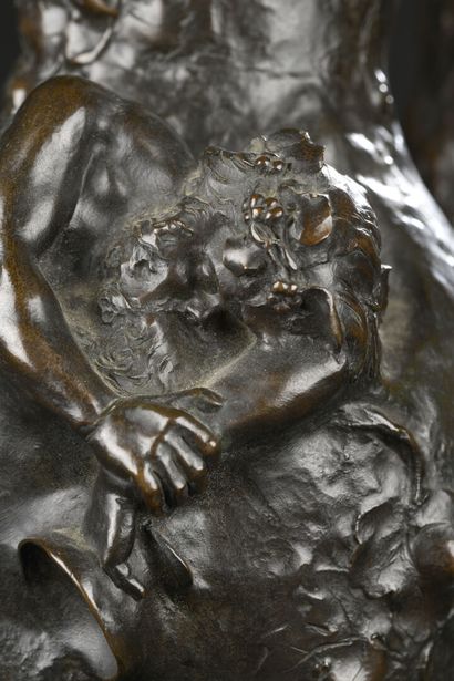 null Charles VITAL-CORNU (1853-1927)
Pichet "Bacchus". Épreuve en bronze à patine...